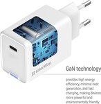 ColorWay nabíječka 1x USB-C / GaN/ PD/ PPS/ 65W/ Bílá