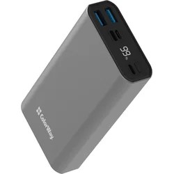 ColorWay powerbank/ 20 000 mAh/ 2x USB QC3.0/ USB-C Power Delivery 20W/ Osvetlenie/ LED/ Micro-USB/ Sivá