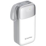ColorWay powerbanka 30 000mAh, 1x USB QC3.0/ USB-C/ Lightning/ 22,5W/ Bílá