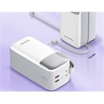 ColorWay powerbanka 50 000mAh, 1x USB QC3.0/ USB-C/ Lightning/ 22,5W/ Bílá