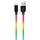 ColorWay USB 2.0 - Lightning kábel 1m 2.4A, viacfarebný CW-CBUL016-MC
