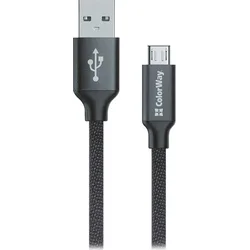 ColorWay USB - Micro USB kabel 1m 2.1A, černá