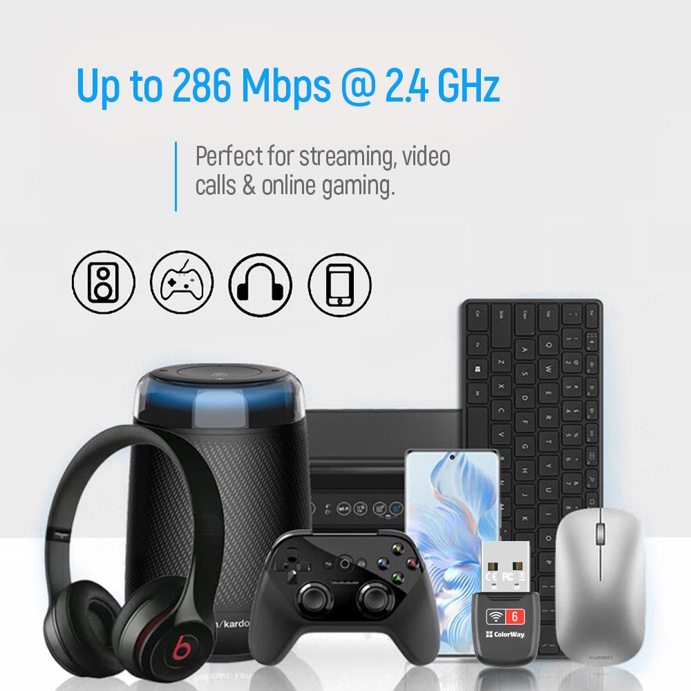 ColorWay Wi-Fi 6 USB adaptér