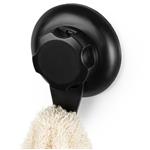 Compactor Háček do koupelny Bestlock Black s přísavkami -bez vrtání, nosnost až 6 kg