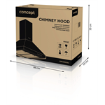 Concept OPK3560BC Odsavač par komínový 60 cm, černá