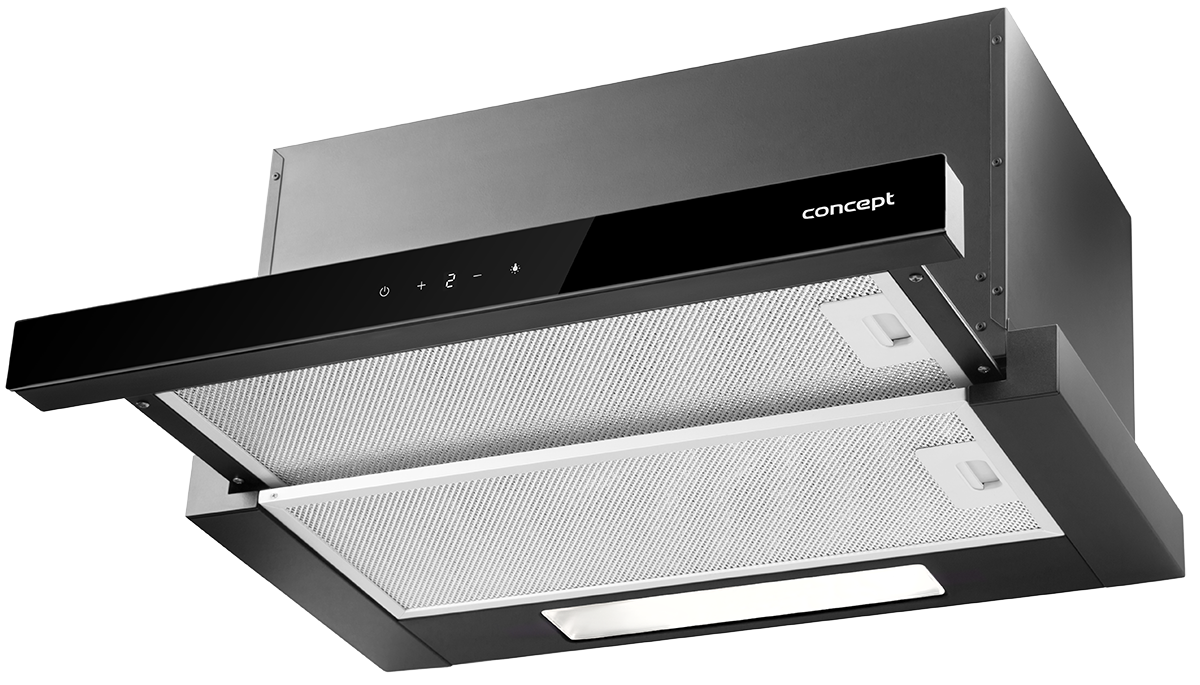Concept OPV3860BC Vestavný odsavač výsuvný Black, 60 cm