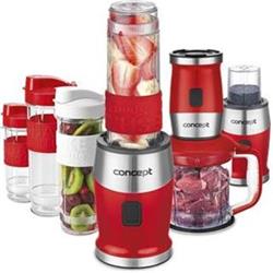 CONCEPT SM-3392 Fresh Nutri smoothie mixér, chopper, mlýnek, 700W Červený