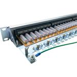 Conexpro 19" patch panel STP, CAT6A, 24 portov, 1U
