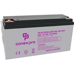 Conexpro baterie gelová, 12V, 150Ah, životnost 10-12 let, M8, Deep cycle