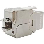Conexpro beznástrojový keystone FTP, CAT6A, strieborný
