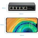 Conexpro GNT-6FP51G6, Vonkajší prepínač PoE, 5x LAN, 4x PoE