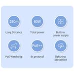 Conexpro GNT-P9206EA, PoE switch, 6x LAN, 4x PoE