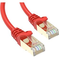 Conexpro slim patch kabel STP, CAT6A, 0.25m, červený