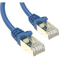 Conexpro slim patch kabel STP, CAT6A, 0.25m, modrý