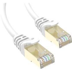 Conexpro slim patch kabel STP, CAT6A, 0.5m, bílý