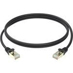Conexpro slim patch kábel STP, CAT6A, 1 m, čierny