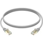 Conexpro slim patch kábel STP, CAT6A, 10 m, sivý
