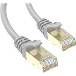 Conexpro slim patch kabel STP, CAT6A, 15m, šedý