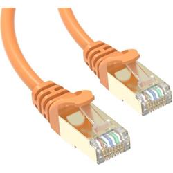 Conexpro slim patch kabel STP, CAT6A, 1m, oranžový