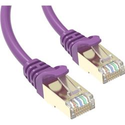 Conexpro slim patch kabel STP, CAT6A, 2m, fialový