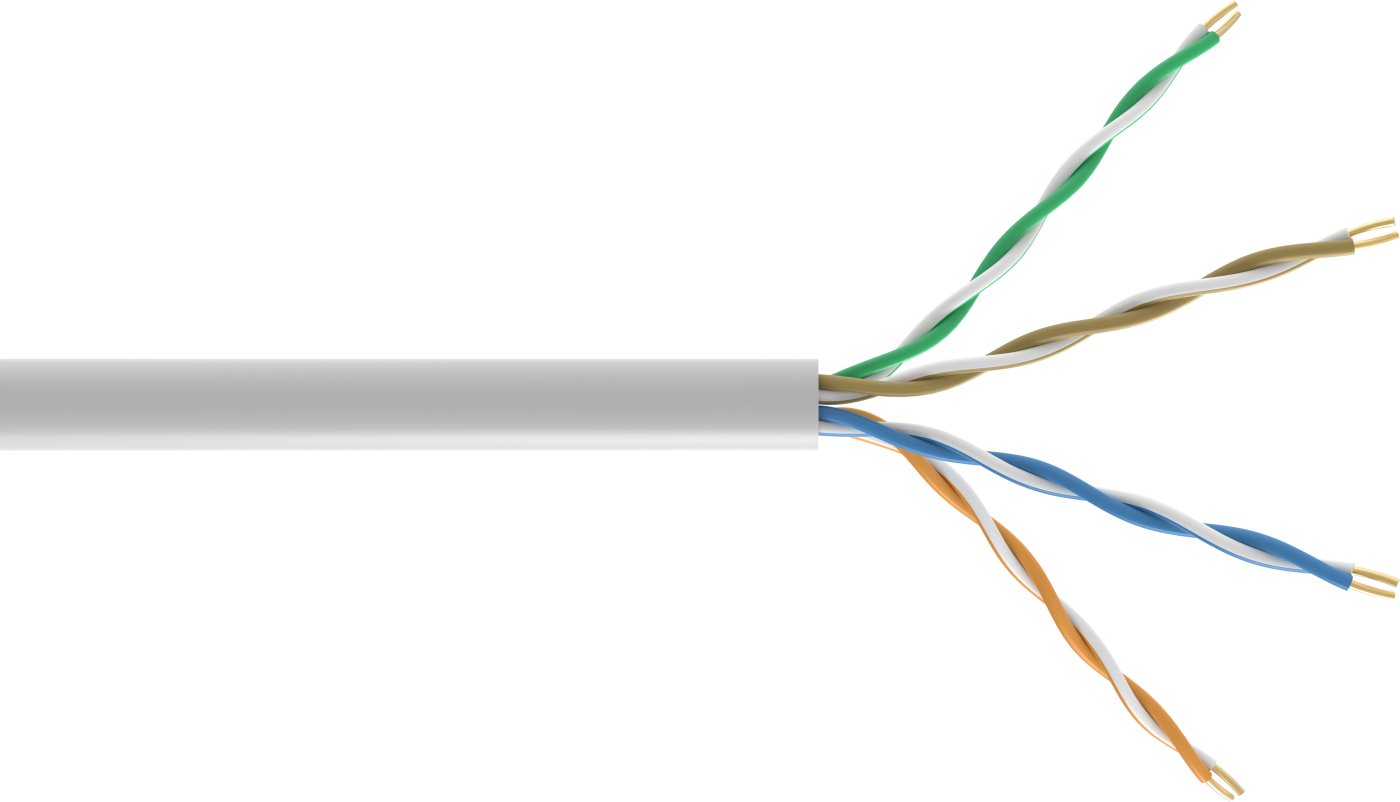 Conexpro UTP kabel ekonomy, CAT5e, PVC, 24 AWG, 305m, šedý