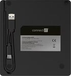 CONNECT IT 3v1 SlimDrive Externá CD/DVD mechanika USB-C/A