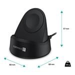 CONNECT IT Bezdrôtová nabíjačka WatchCharger kompatibilná so zariadením Samsung, čierna