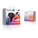 CONNECT IT CarRGB Bezdrôtový FM vysielač, 2xUSB+MicroSD, ČIERNY
