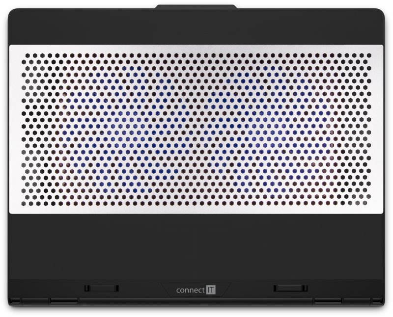 CONNECT IT Chladiaca podložka FrostBlast pod notebook s modrým podsvietením