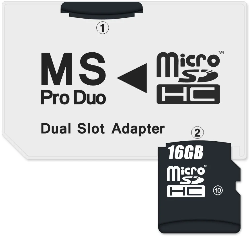 Connect IT CI-1138 Adapter MS PRO DUO 2x Micro SDHC DUAL SLOT