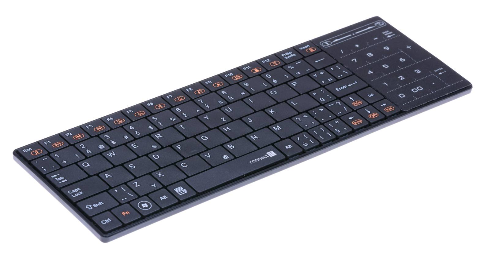 Connect IT CI-210 KW3100 bezdrôtová klávesnica + touch pad/num pad