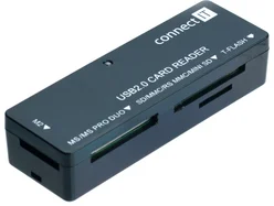 Connect IT CI-56 Ultra Slim černá - Čtečky karet