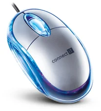 Connect IT CI-64 optická myš podsvícená - stříbrná