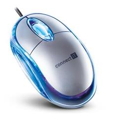 Connect IT CI-64 optická myš podsvícená - stříbrná
