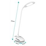 CONNECT IT CLIP Stolná LED lampa s klipom, BIELA