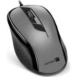 Connect IT CMO-1200-GY myš optická, USB, 1000 DPI