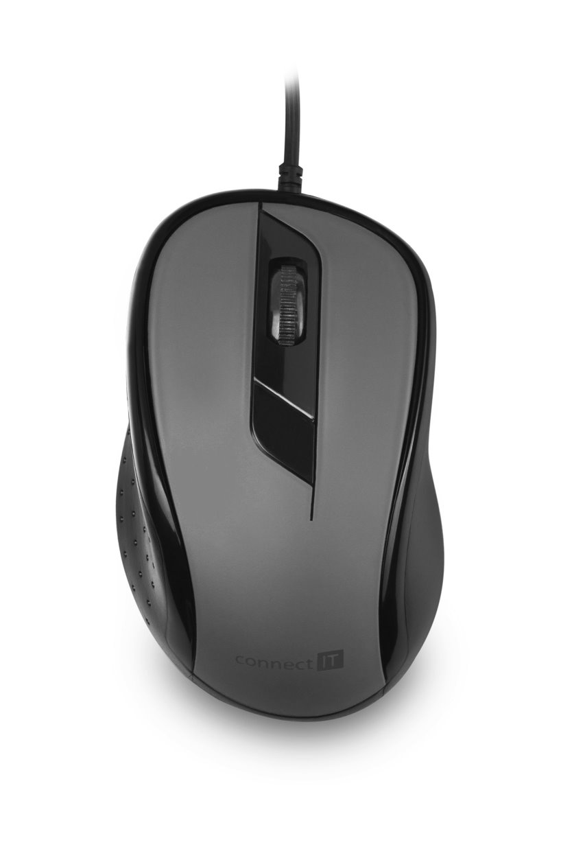 Connect IT CMO-1200-GY optická myš, USB, sivá