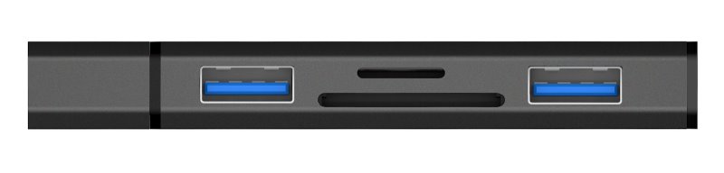 CONNECT IT COMPACT 4v1 USB-A hub + čítačka kariet