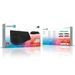 CONNECT IT FOR HEALTH ERGO drôtová ergonomická klávesnica CZ + SK verzia, ČIERNA