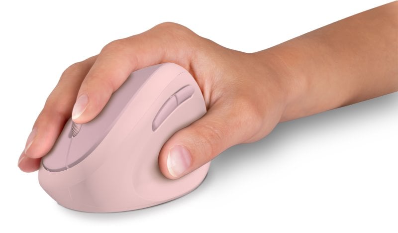 CONNECT IT FOR HEALTH LADIES PINK ergonomická vertikální myš, bezdrátová