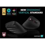 Connect IT For Health Verti TriMode, ergonomická vertikálna myš, bezdrôtová