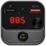 CONNECT IT InCarz Bezdrôtový FM vysielač, 2x USB-A + 1x USB-C, ANTRACITE