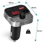 CONNECT IT InCarz Bezdrôtový FM vysielač, 2x USB-A + 1x USB-C, ANTRACITE