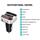 CONNECT IT InCarz Bezdrôtový FM vysielač, 2xUSB+3,5 mm AUX, STRIEBORNÝ