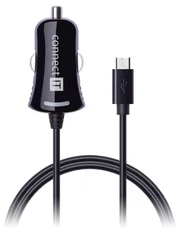 Connect IT InCarz CI-763 auto adaptér 1x micro USB 2,1A, 1,5m