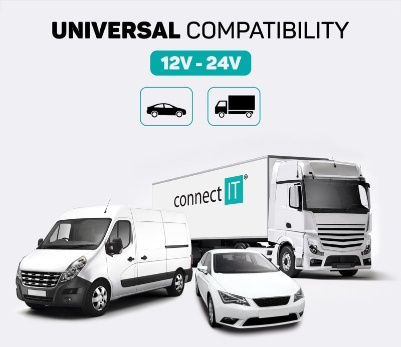 CONNECT IT InCarz QUICK CHARGE 3.0 nabíječka do auta, 1x USB-A, 3 A, CARBON