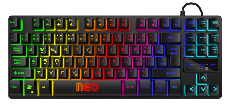 Connect IT NEO Compact klávesnice pro hráče (CZ+SK verze)
