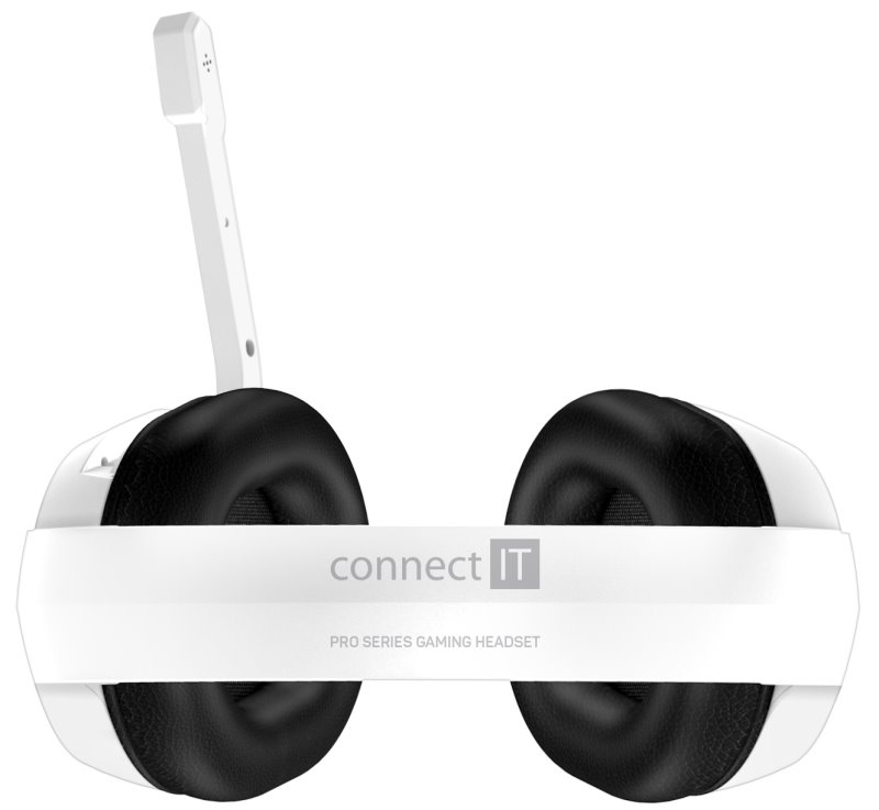 CONNECT IT NEO herná náhlavná súprava s mikrofónom, 1xJack+USB, BIELA