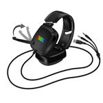 CONNECT IT NEO herná náhlavná súprava s mikrofónom, 2xJack+USB, ČIERNA