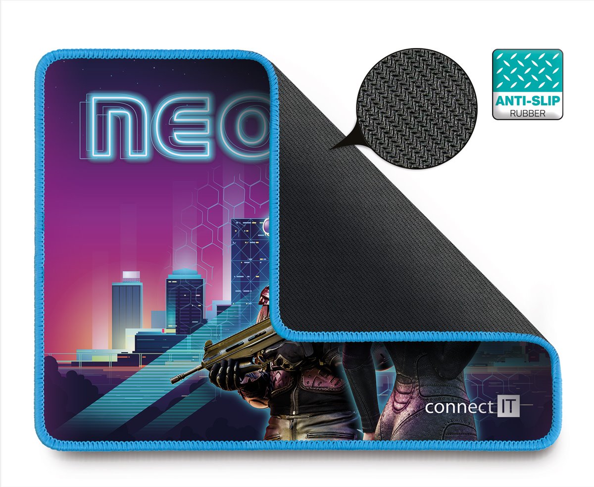 Connect IT NEO podložka pod myš, svietiaca, veľkosť. S (320 × 245 mm)